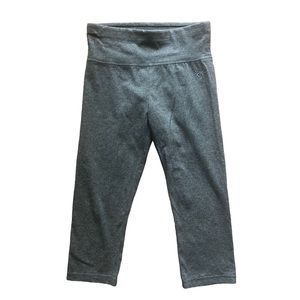 Justice Store Girls Grey Cropped Knit Leggings